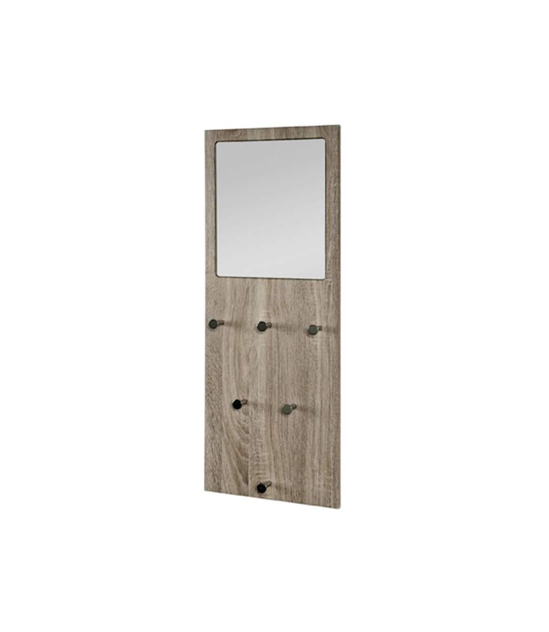 Paris Prix - Patère Murale & Miroir Design bora 80cm Naturel