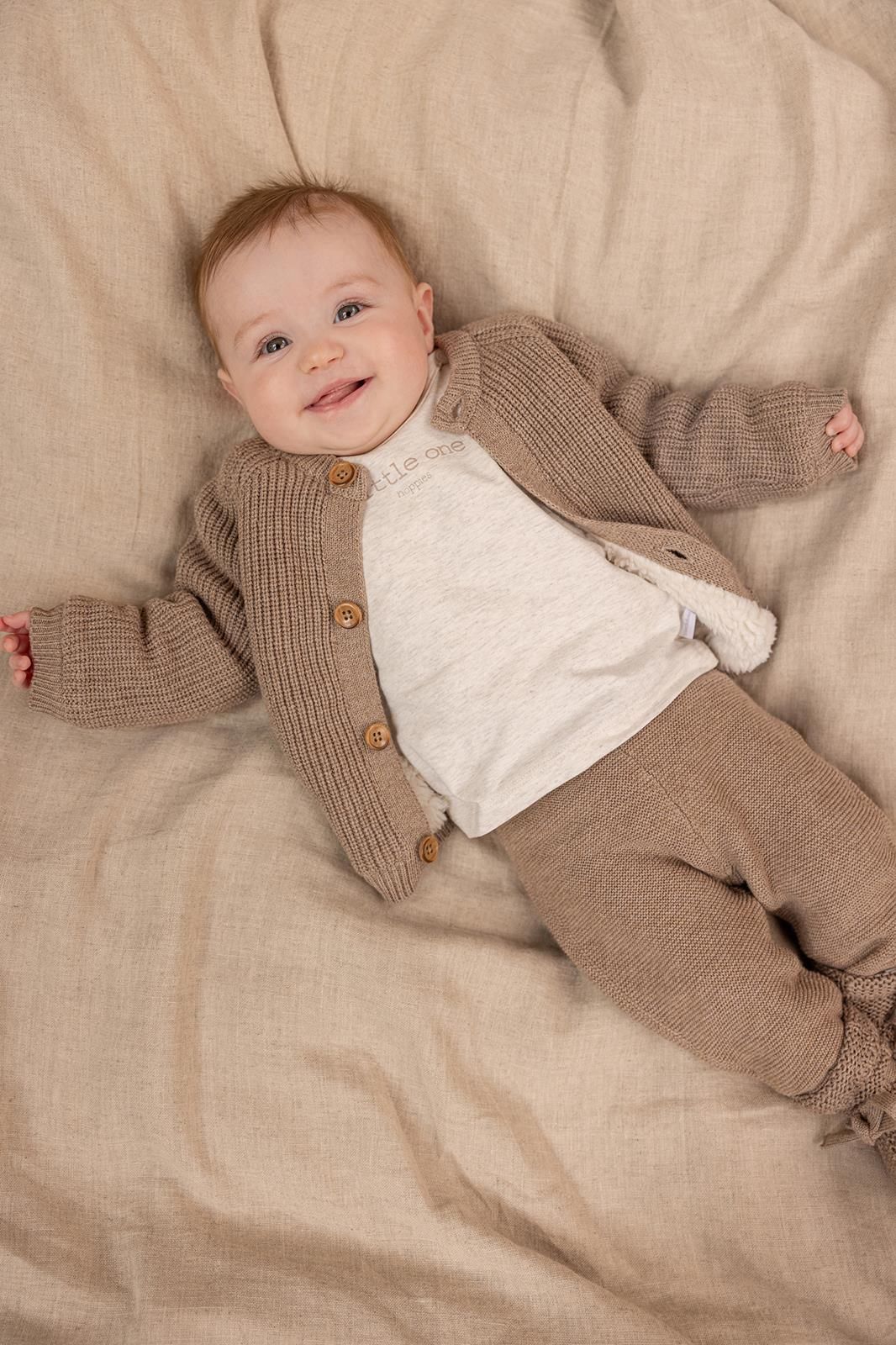 Noppies Newborn Vest Nevers - Taupe Melange