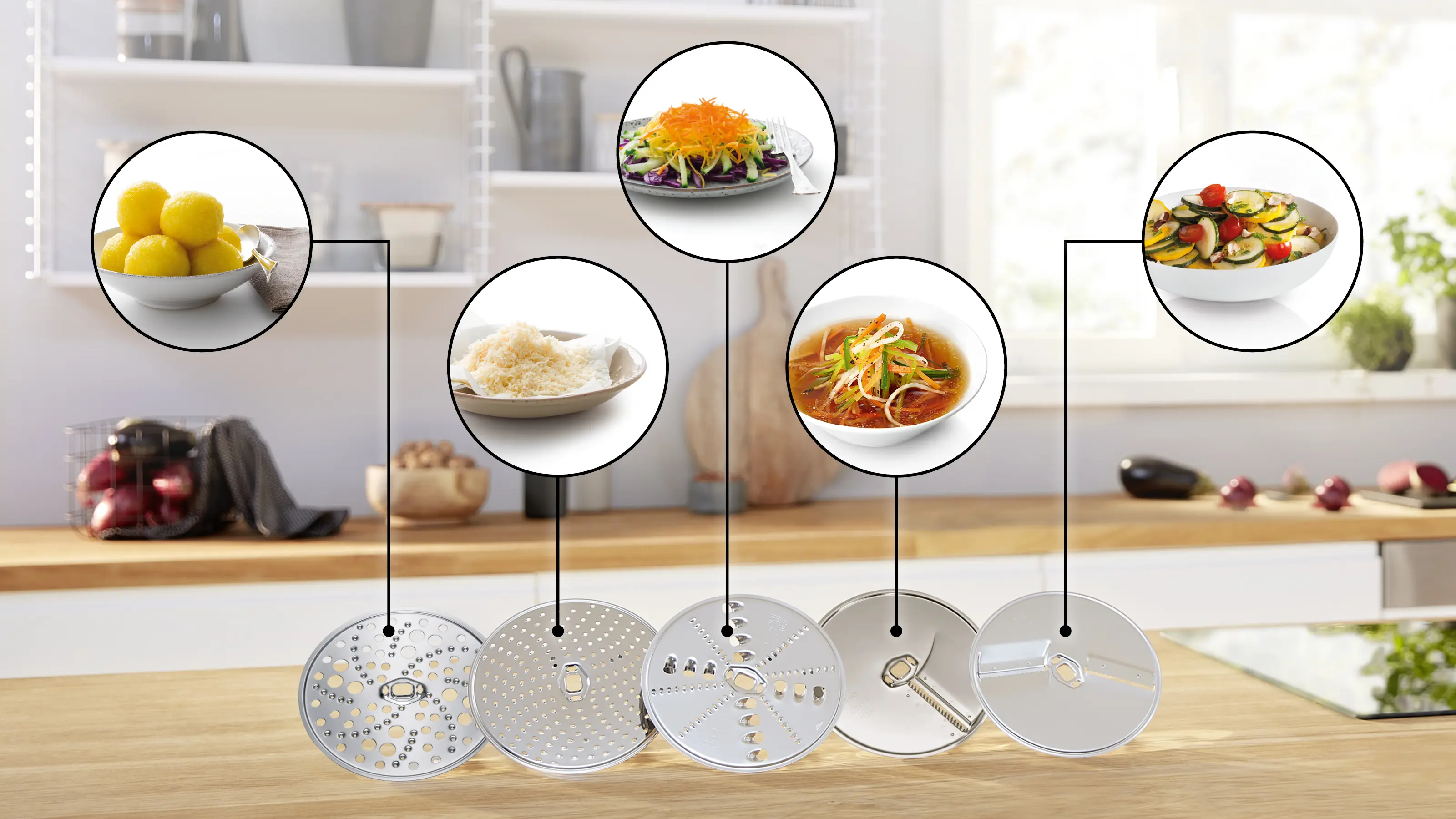 VeggieLove Set geschikt voor MUM6 keukenmachines MUZS68VL • 17008295
