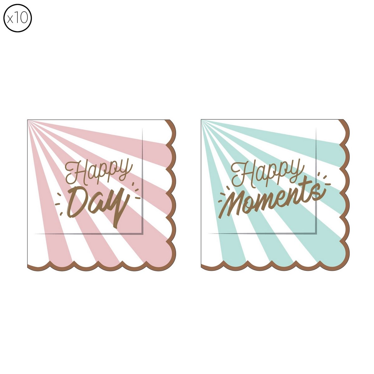 20 serviettes en papier Enterrement de vie de jeune fille et Baby Shower