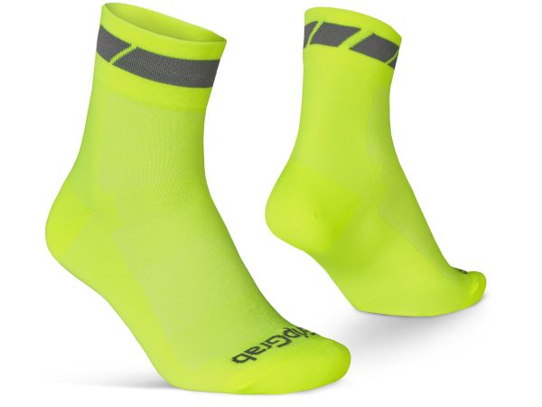 GripGrab Classic Regular Cut Sommersokker, Hi-Vis Yellow