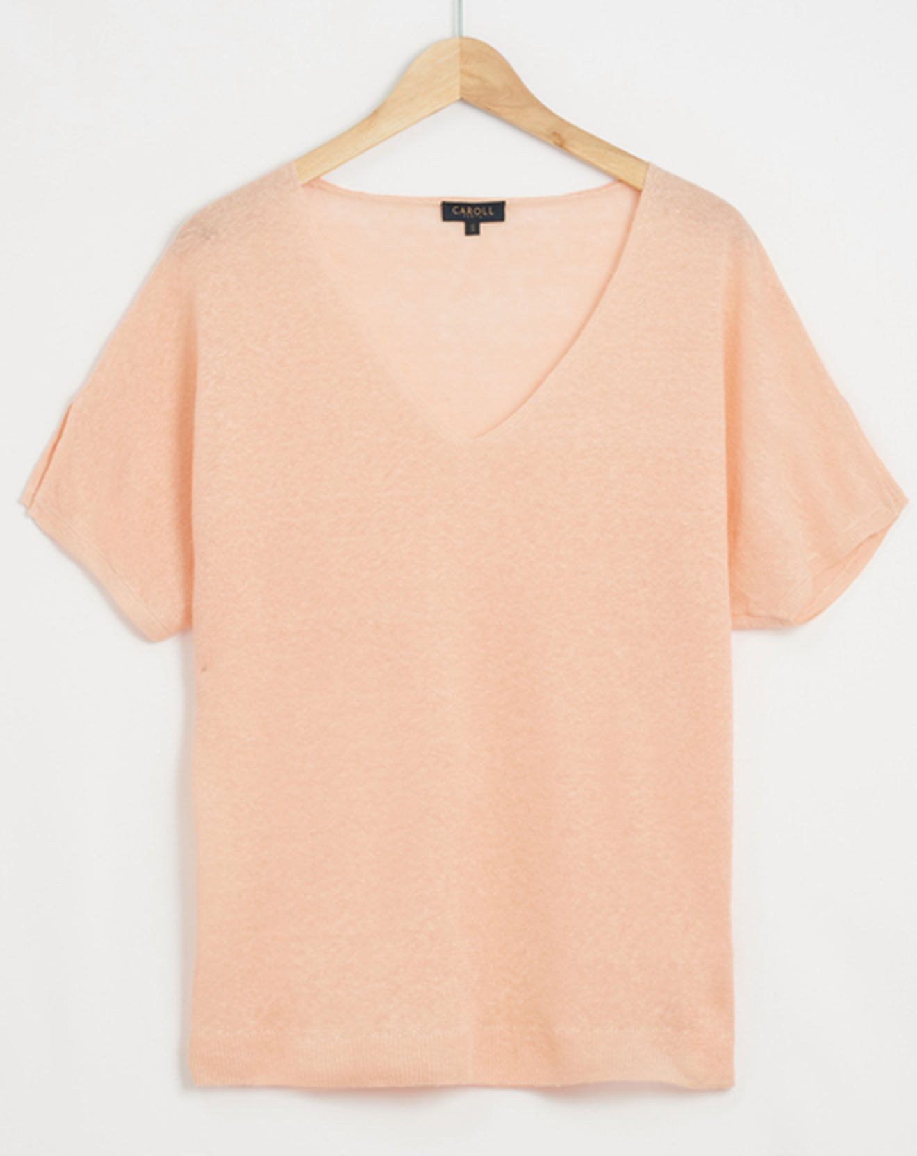 Caroll Pull 100% Lin Milane rose poudré