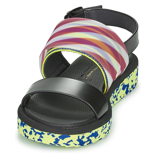 United nude - OP SANDAL LO - Noir / Jaune