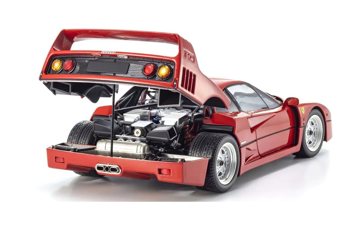 Ferrari F40 1987 Rot, 1:18<br>Detailgetreues Modellauto für Sammler im Massstab 1:18