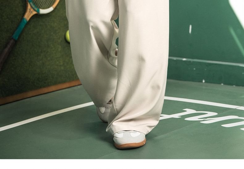 Really Point - Wijde broek met trekkoord en letters