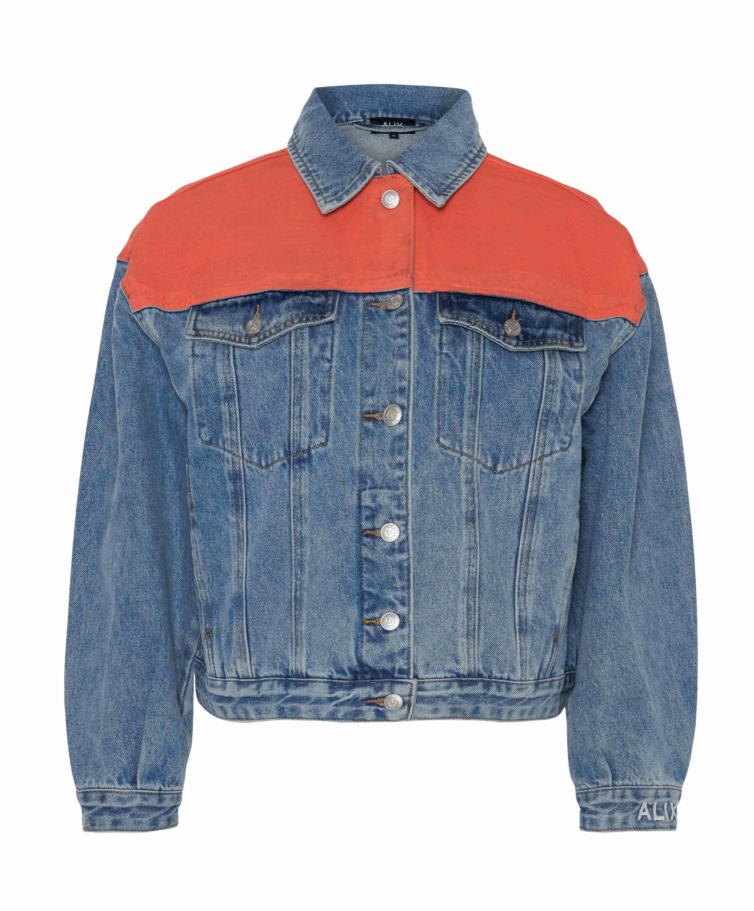 Alix The Label Dames spijkerjas  blauw