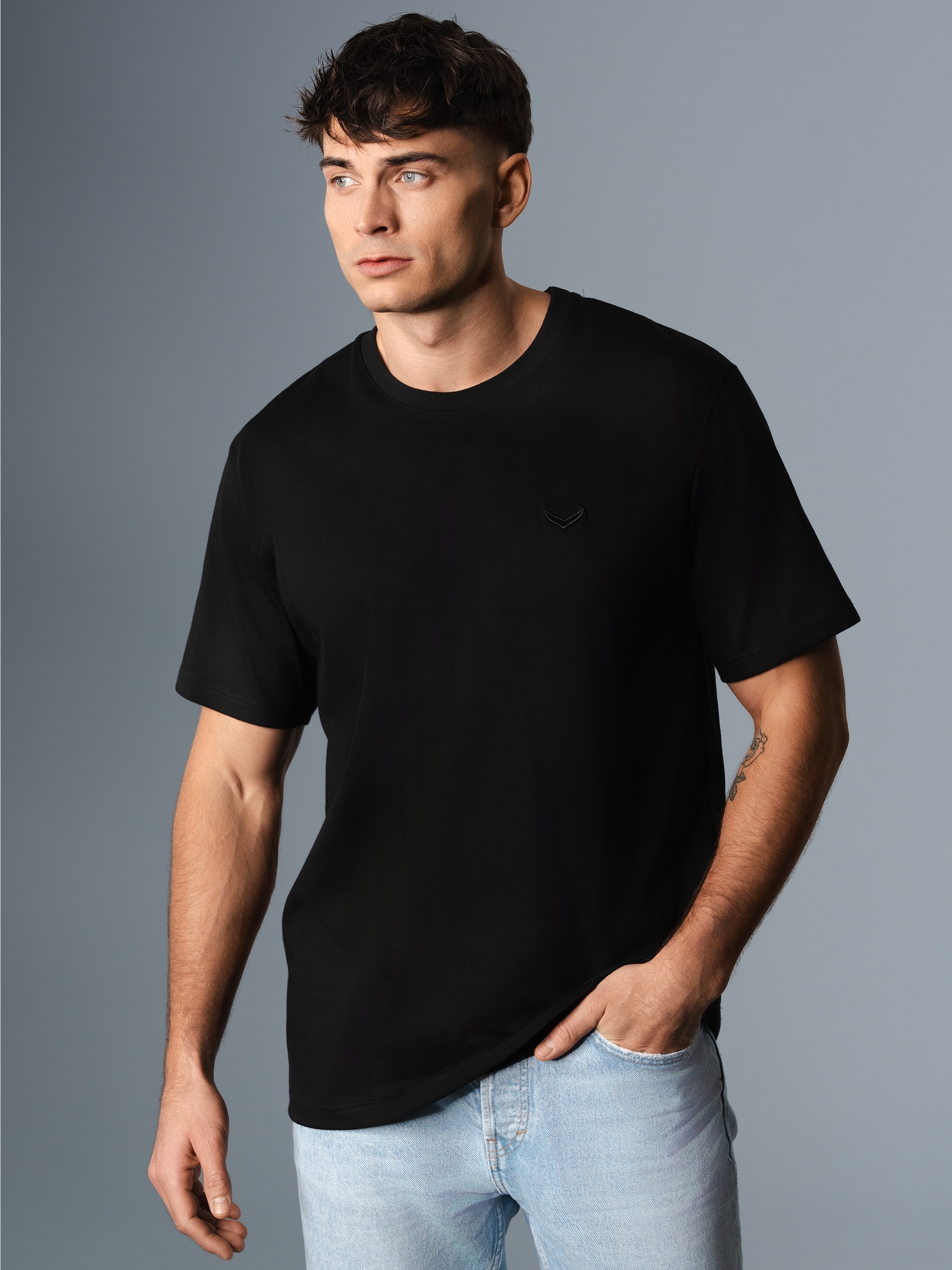 Heavy Oversized T-Shirt Schwarz