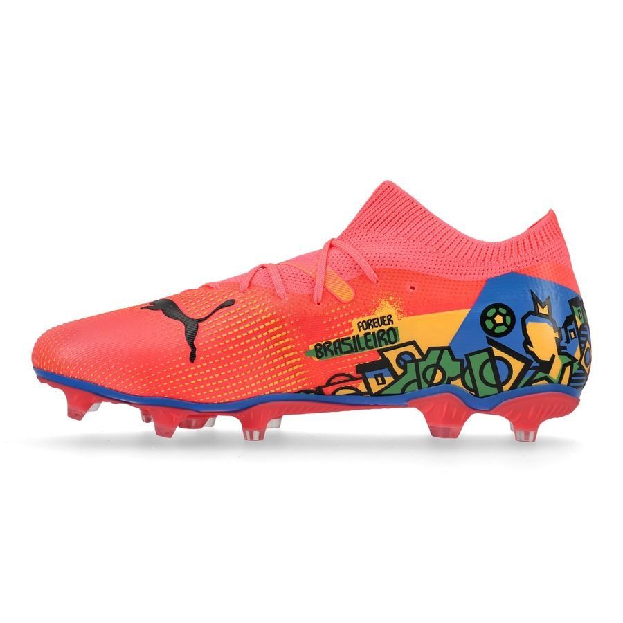 PUMA Future 7 Match FG/AG NJR Copa - Crépuscule/Noir/Sun Stream/PUMA Green/Bleu ÉDITION LIMITÉE