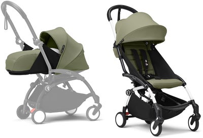 Stokke YOYO 3 Sportsvogn inkl. Newborn Pack, Olive/White