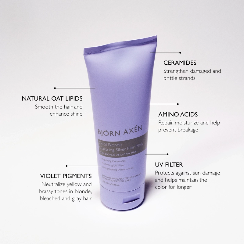 Björn Axén Cool Blonde Coloring Silver Hair Mask 200 ml