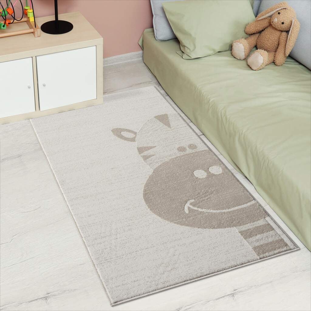 Carpet City Kinderteppich »MARA715« rechteckig 11 mm Höhe Kinderzimmer, Kurzflor,robust,Tiere,  Spielzimmer