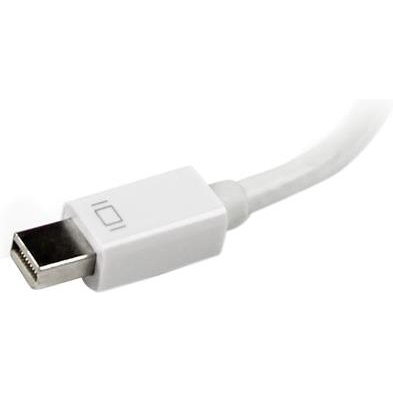 StarTech.com Adaptateur de voyage Mini DisplayPort vers VGA / DVI / HDMI - Convertisseur vidéo 3-en-1 - Blanc