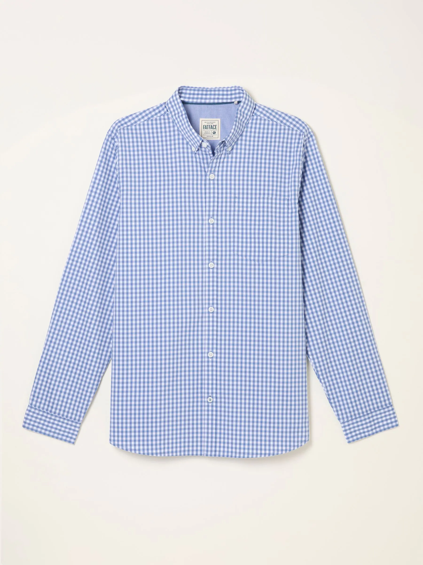 FatFace Long Sleeve Gingham Check Shirt