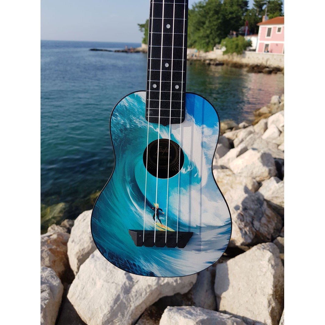 Flight Travel Series TUS25 Surf sopraan travel ukelele met gigbag