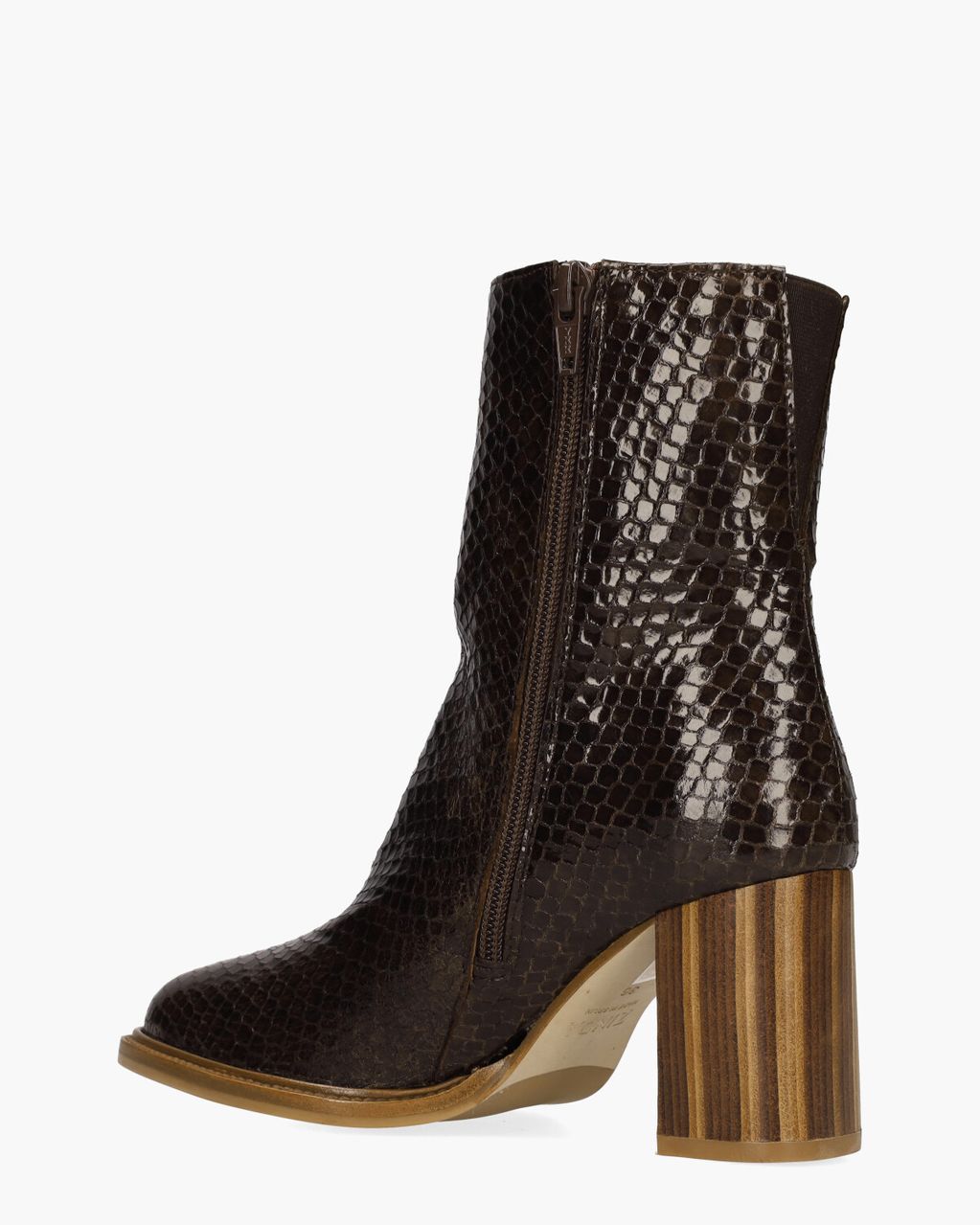 Zinda 3321 Donkerbruin Dames Enkelboots
