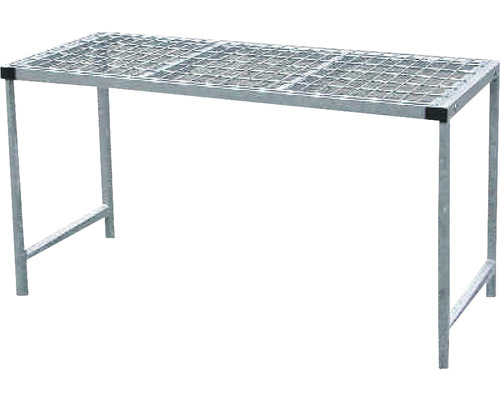 Opbergtafel voor 10 gasflessen van elk 11 kg