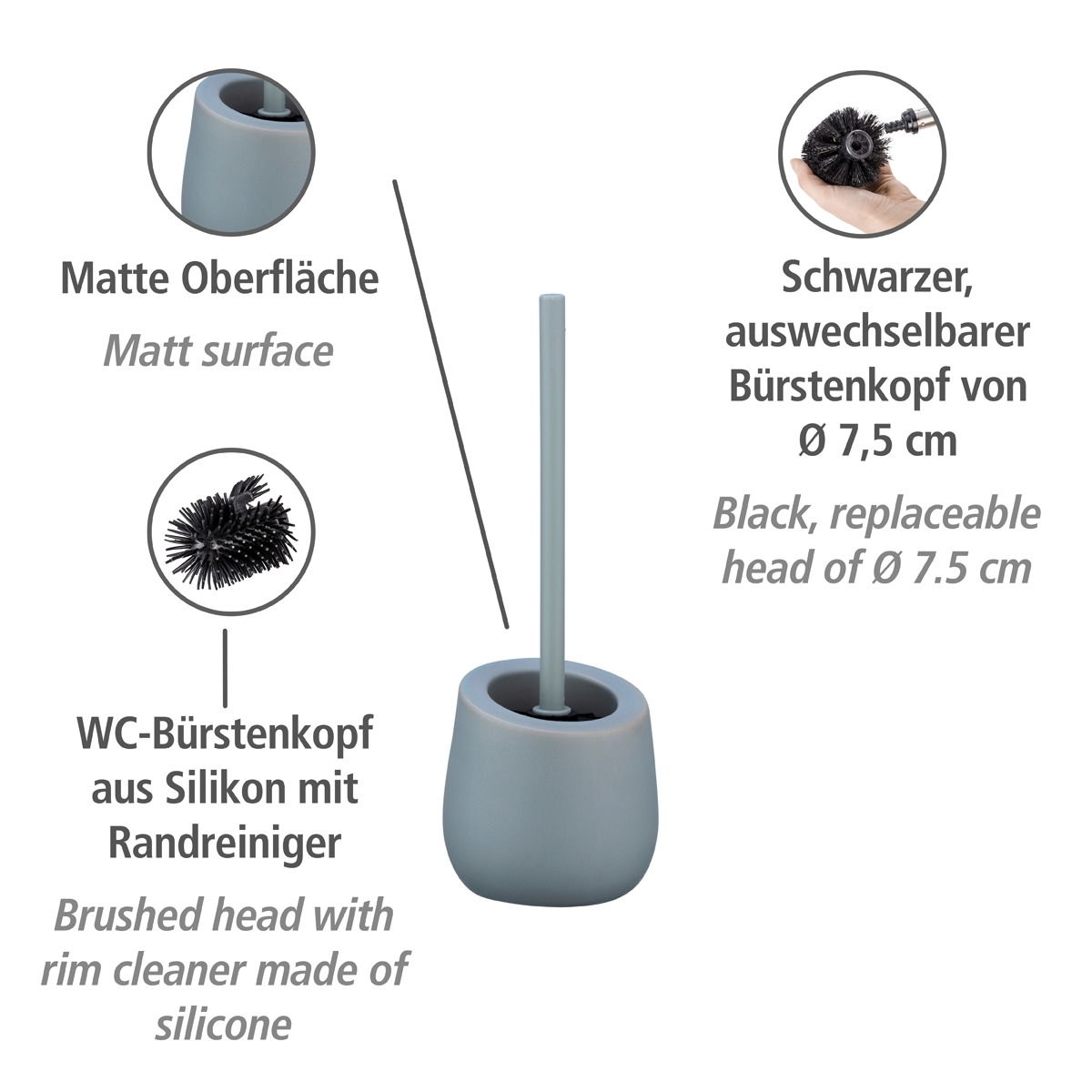 Wenko Keramik Bad-Accessoire-Set BADI