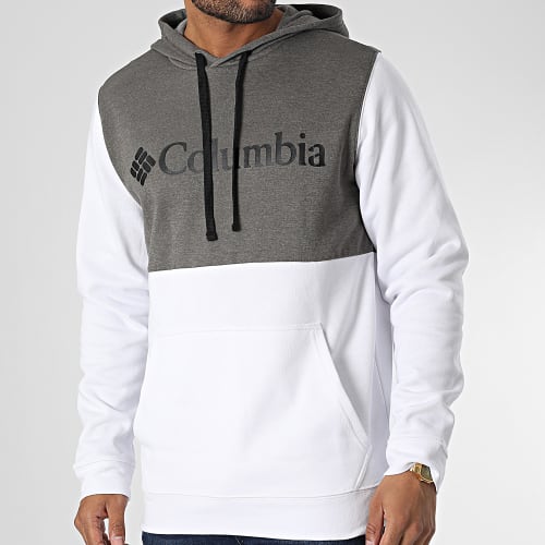 Sweat Capuche Trek Colorblock 1976933 Blanc Gris Chiné