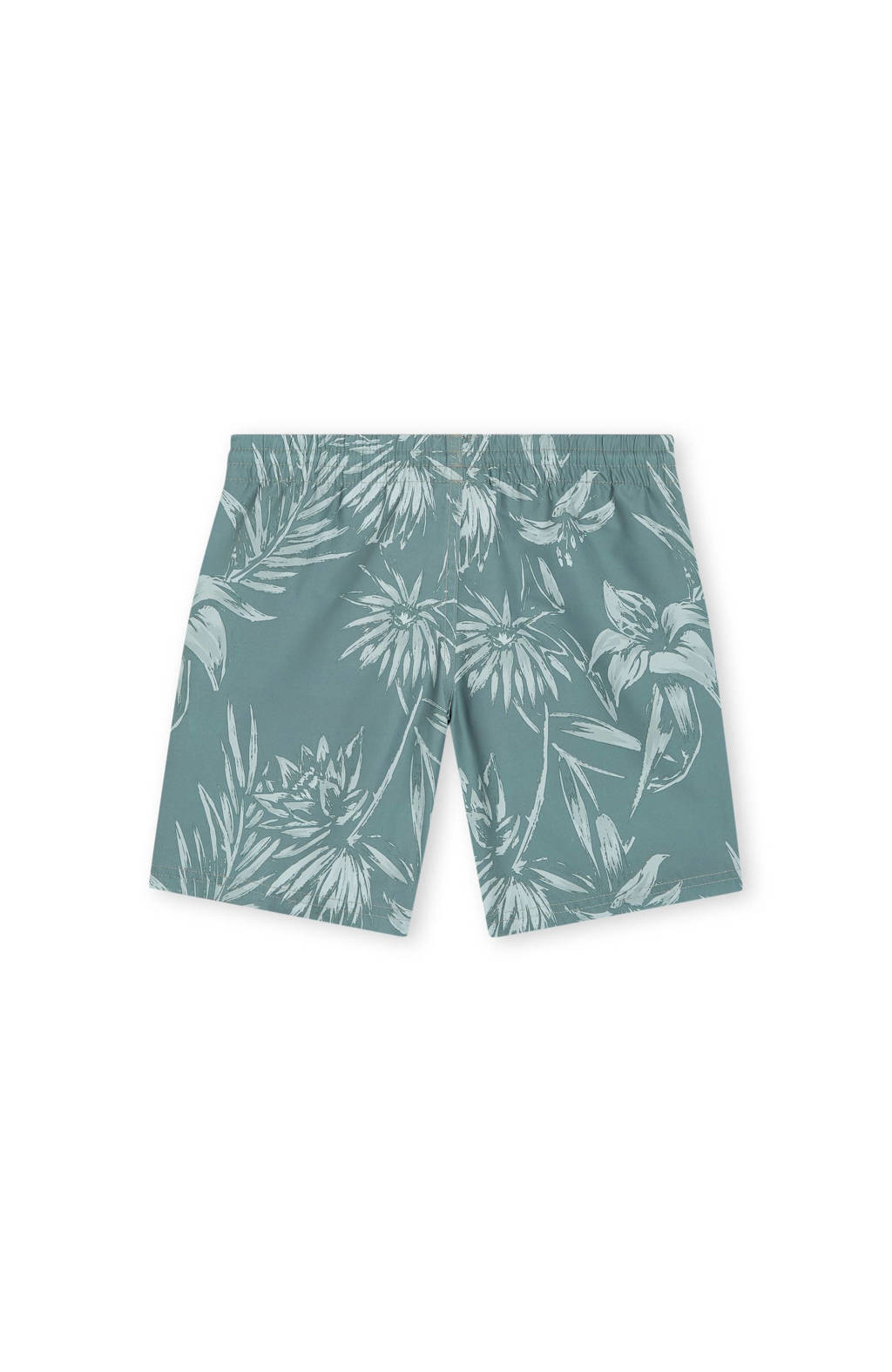 zwemshort met logo donkergroen