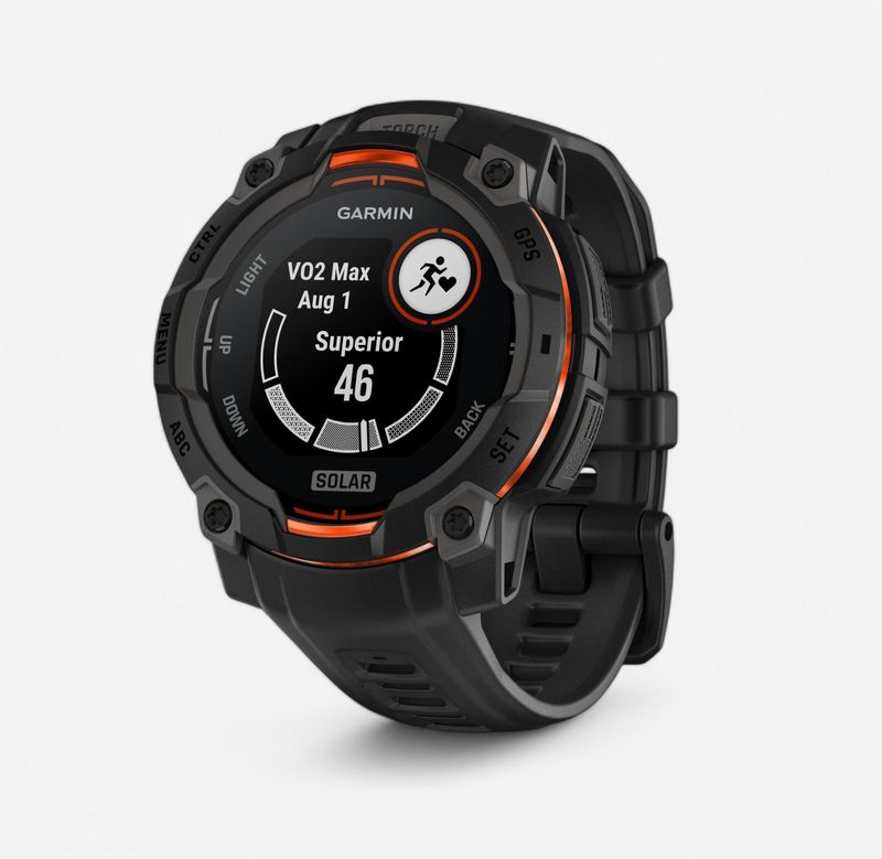 Garmin Instinct 3 45 Solar Horloge Zwart