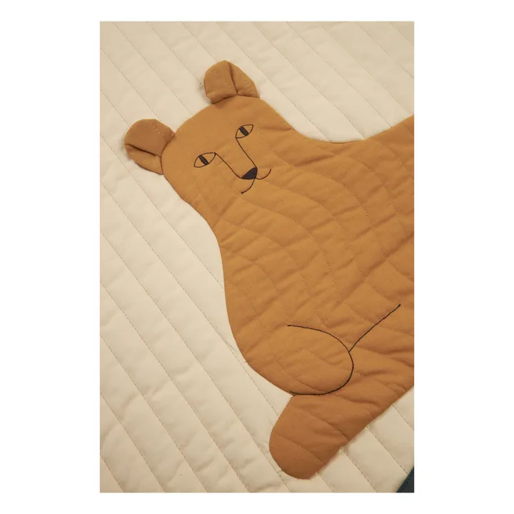 Nobodinoz Couverture matelassée Leopard | Noisette