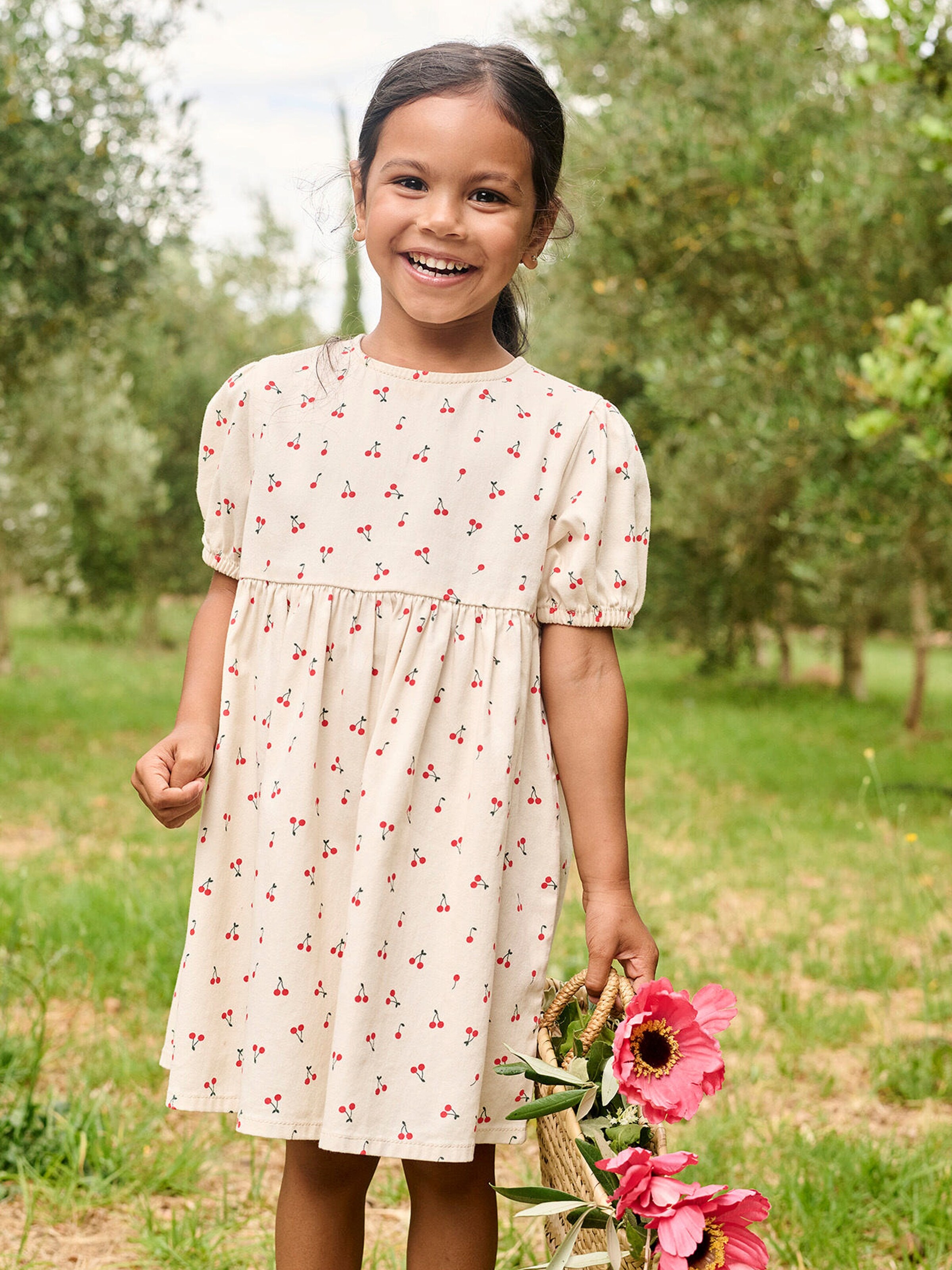 Vertbaudet Mädchen Jeanskleid vanille