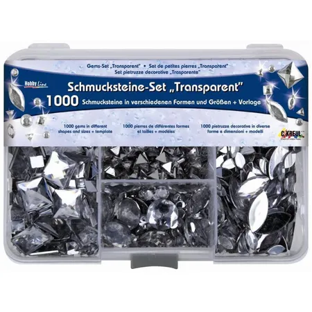 KREUL Schmucksteine Set Transparent
