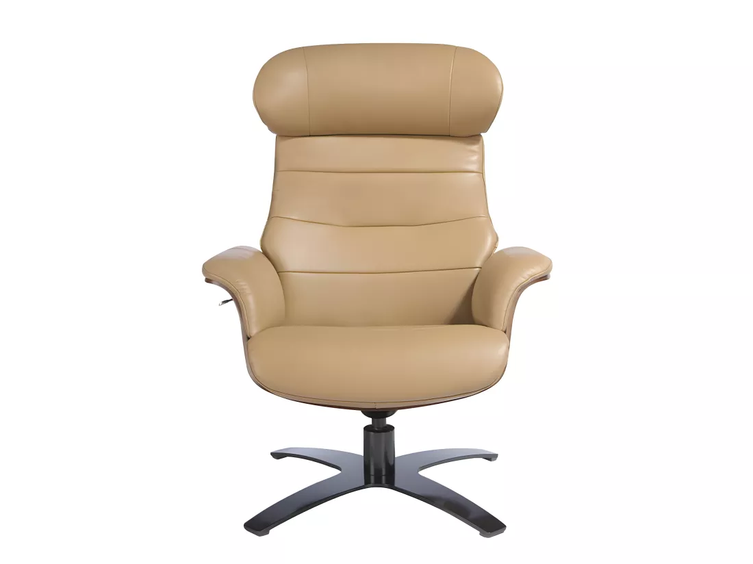 Fauteuil pivotant rembourré en cuir 5087 ANGEL CERDA