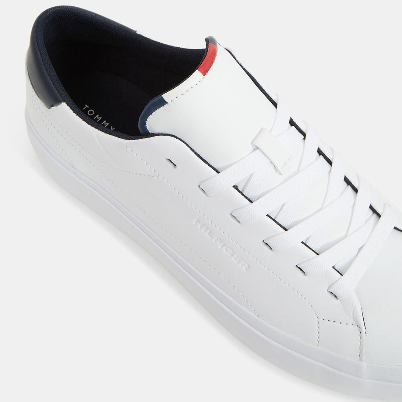 Tommy Hilfiger Baskets en Cuir Prep Vulc blanches