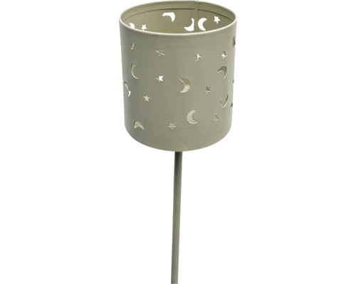 Theelichthouder stekker Ø 8 x 47 cm grijs