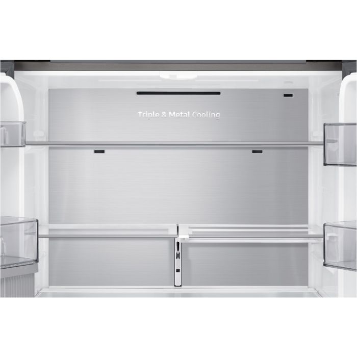 Samsung Side-by-Side RF 65A96768A/EG Clean White & Clean Navy - Festwasseranschluss