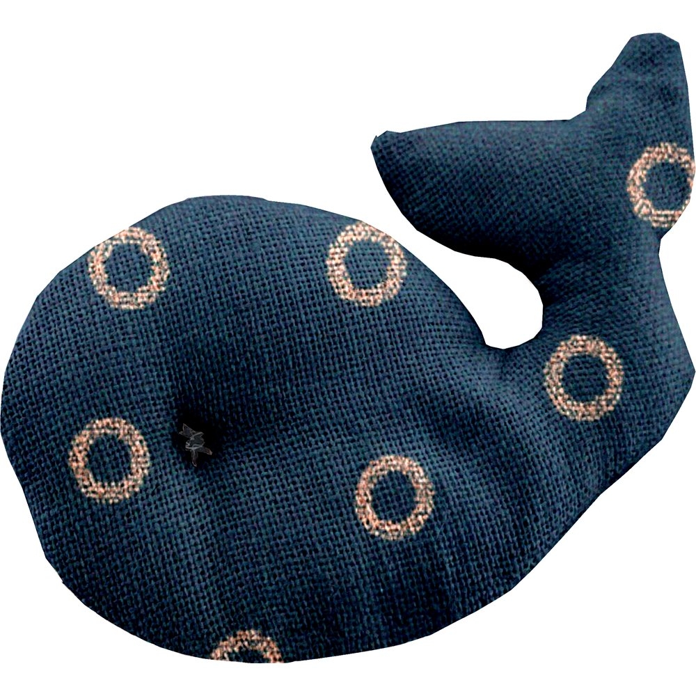Barrette Baleine Bulle Bronze Marine