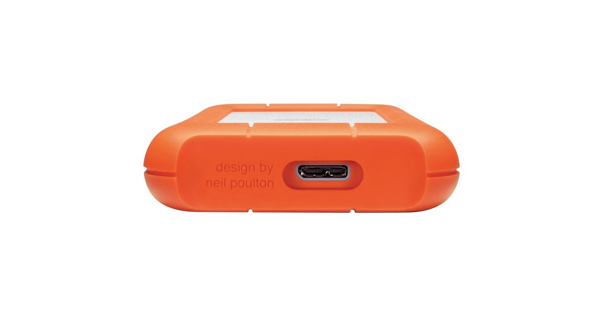 LaCieRugged Mini, 5 TB externe harde schijf  (Zilver/oranje, USB 3.0)