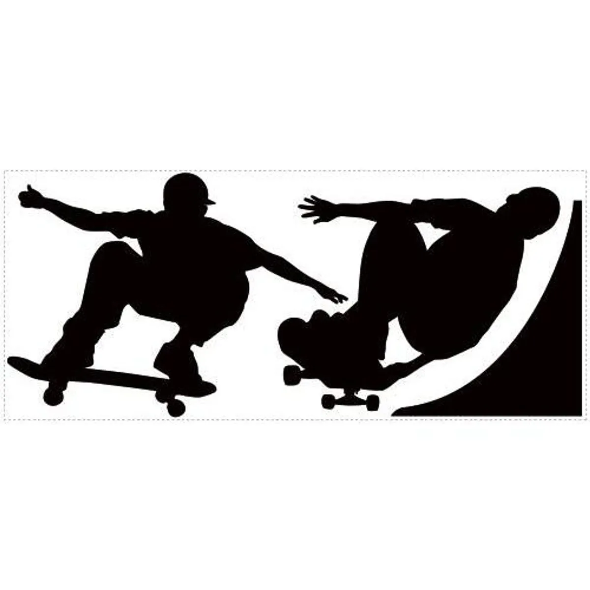 TheDecoFactory Skater - Sticker tableau blanc