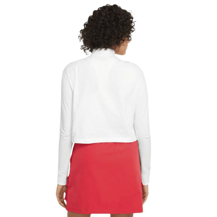 Nike sportswear mock long sleeve t-shirt White