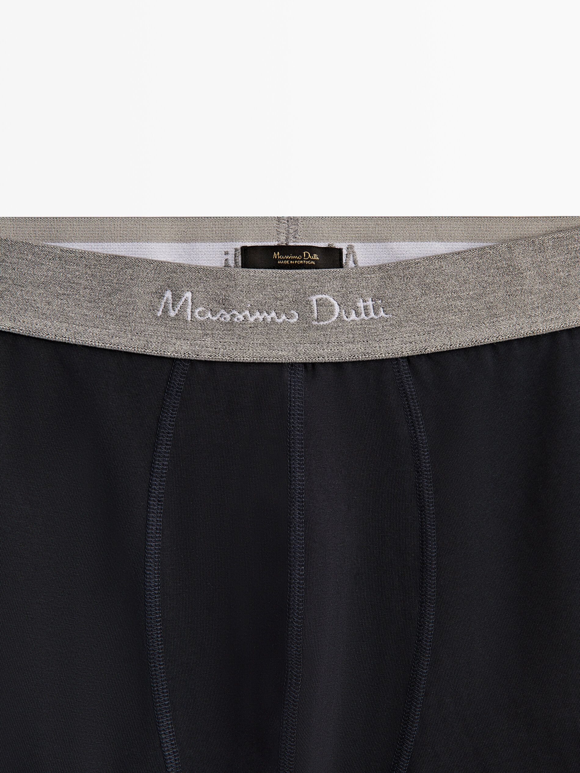 Cueca boxer cinza - AZUL ESCURO