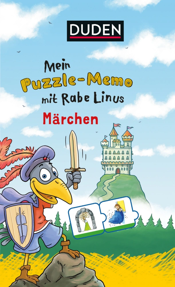 Mein Puzzlememo mit Rabe Linus - Märchen (Kinderspiel)