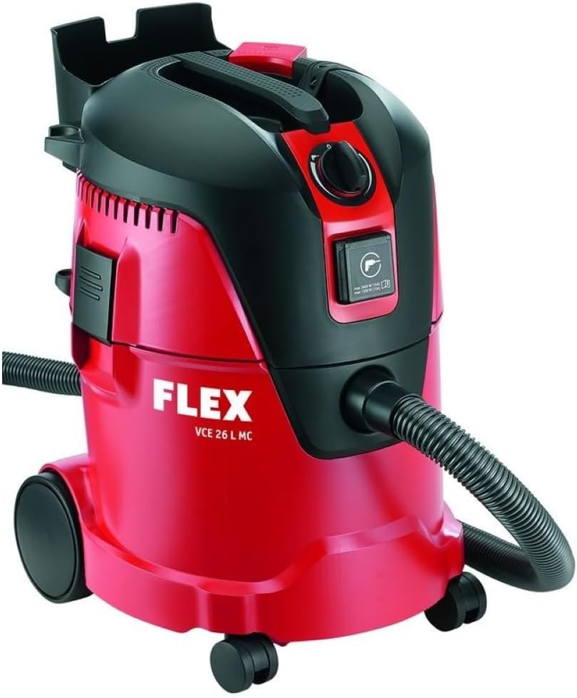 Flex Sicherheitssauger VCE 26 L MC (1200 W, Industriesauger mit Zubehör, Behälter 25 l, Füllmenge Flüssigkeiten 16 l, Schlauchlänge 3,5 m) 405426