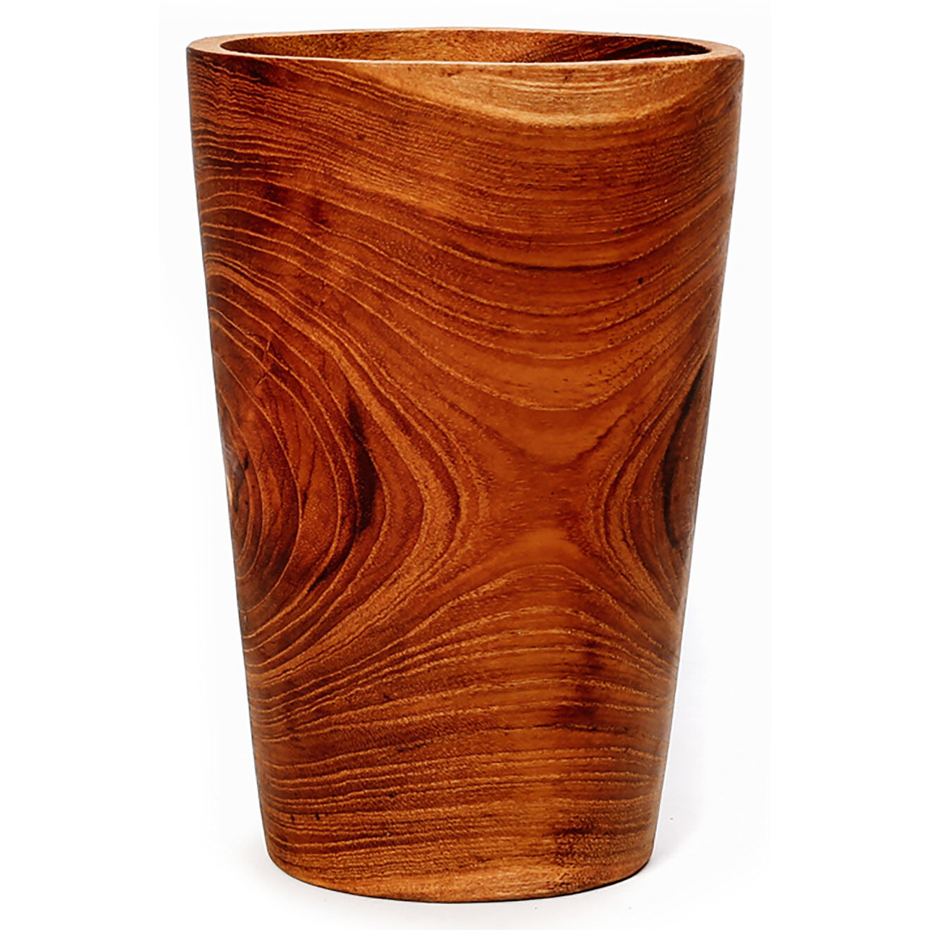 Bazar Bizar Tasse Haute en Teck naturelle - 11x16x11 cm