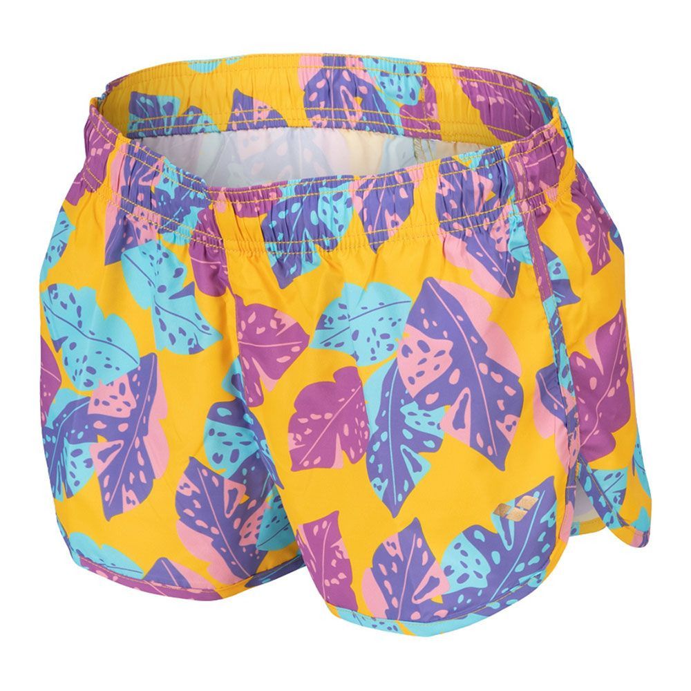 Arena ALLOVER - Short de bain Femme lily yellow multi