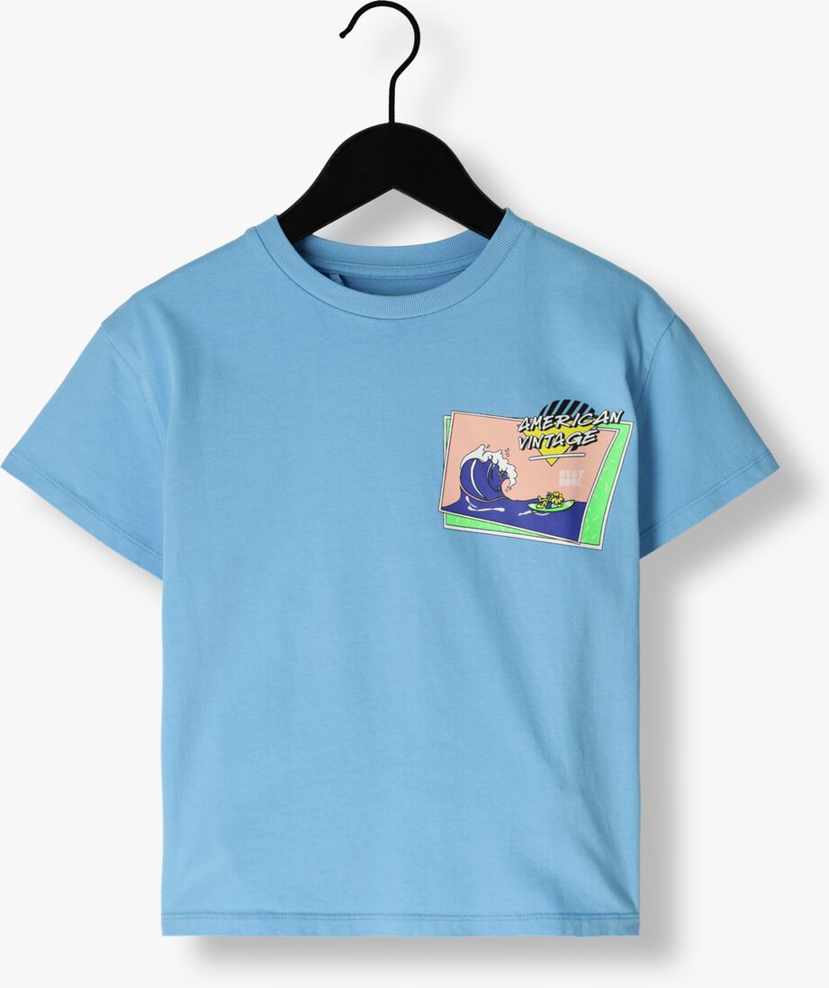 AMERICAN VINTAGE blauwe american vintage t-shirt fizvalley