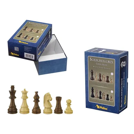 Philos Schachfiguren Titus, Königshöhe 83 mm, in Set-Up Box