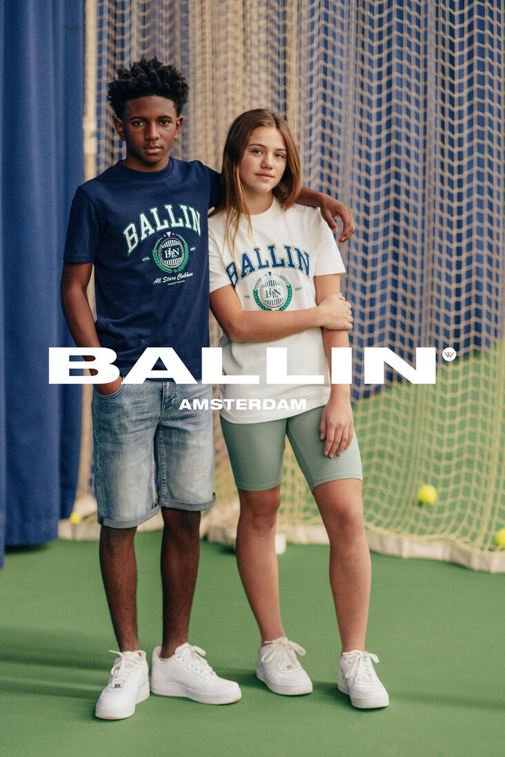 BALLIN gebroken wit ballin t-shirt 23017115