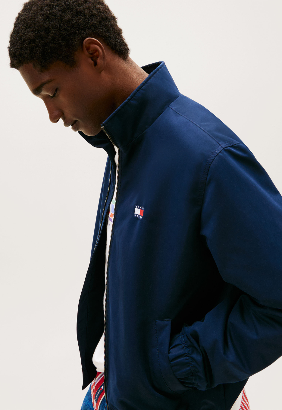 Tommy Jeans Waterafstotend Jack Met Rits en Logo