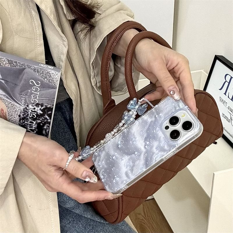 Elliure - Bloemen telefoonhoesje / Charm / Set - iPhone 16 Pro Max / 16 Pro / 16 Plus / 16 / 15 Pro Max / 15 Pro / 15 Plus / 15 / 14 Pro Max / 14 Pro / 14 Plus / 14 / 13 Pro Max / 13 Pro / 13