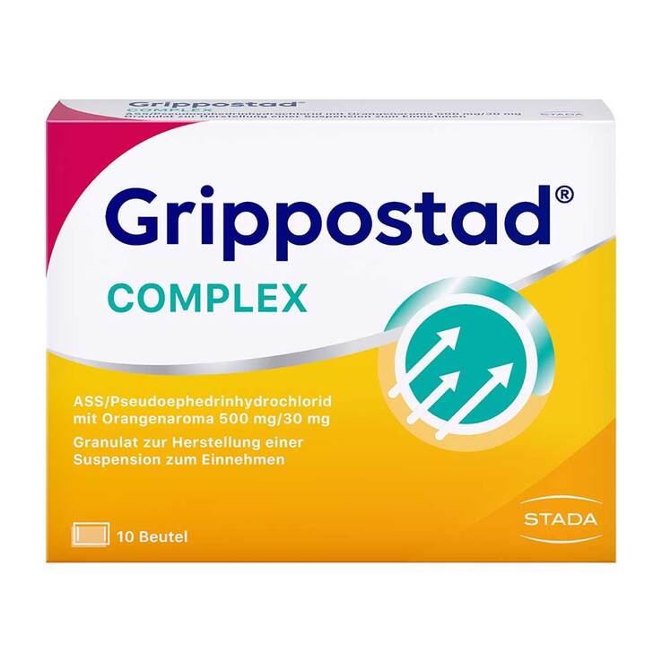 Grippostad COMPLEX mit Orangengeschmack, 10 St