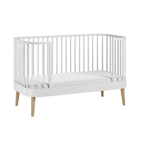 Chambre DUO Lit 70x140 PARIS Commode CANNE Blanc - VOX