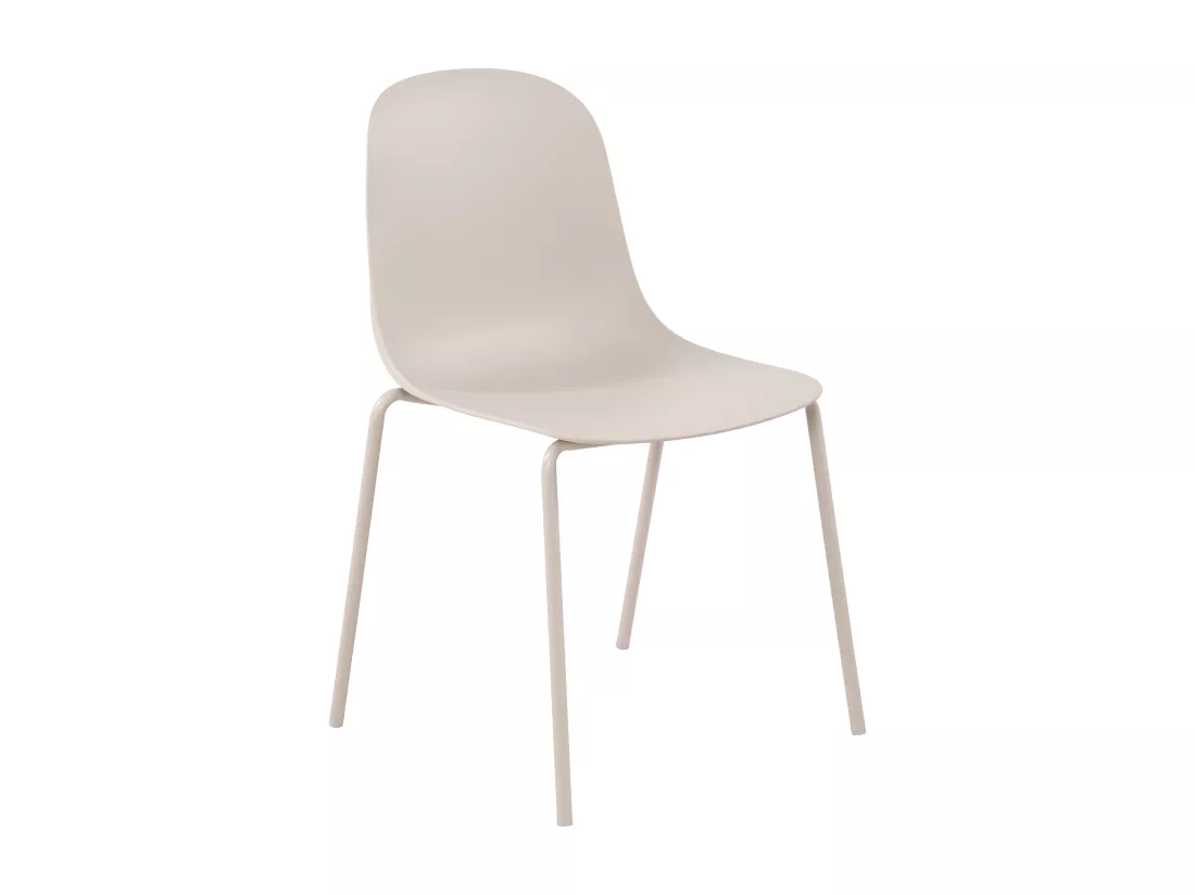 Chaise de conférence - Plastique - Gris clair - Hardin