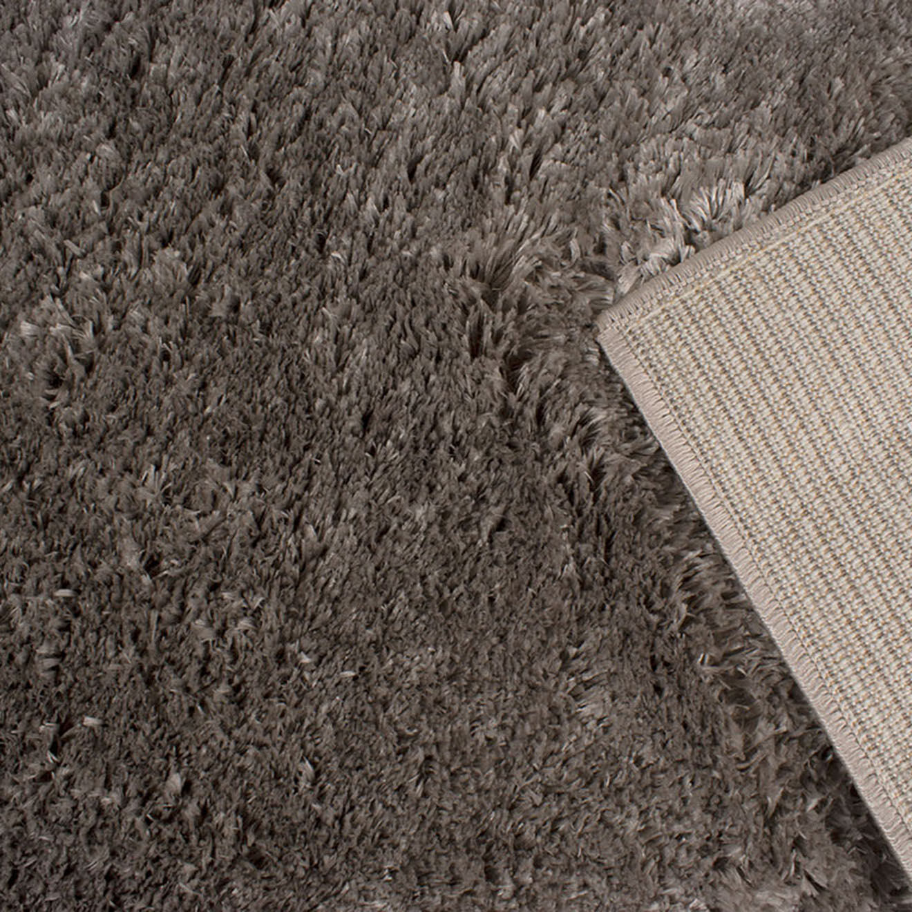 Nazar Rugs Tapis shaggy doux Oslo 902 taupe - 160x230 cm