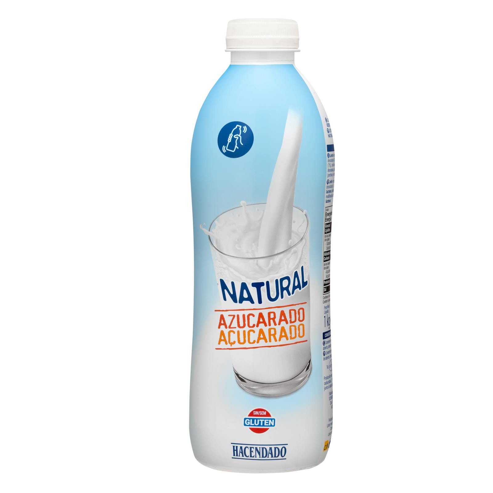 Boisson lactée naturelle sucrée Hacendado